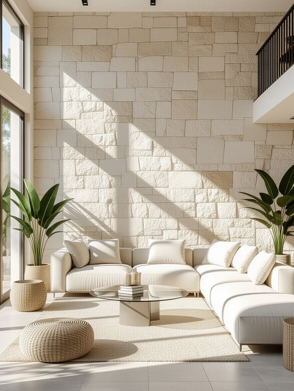 textured feature wall design