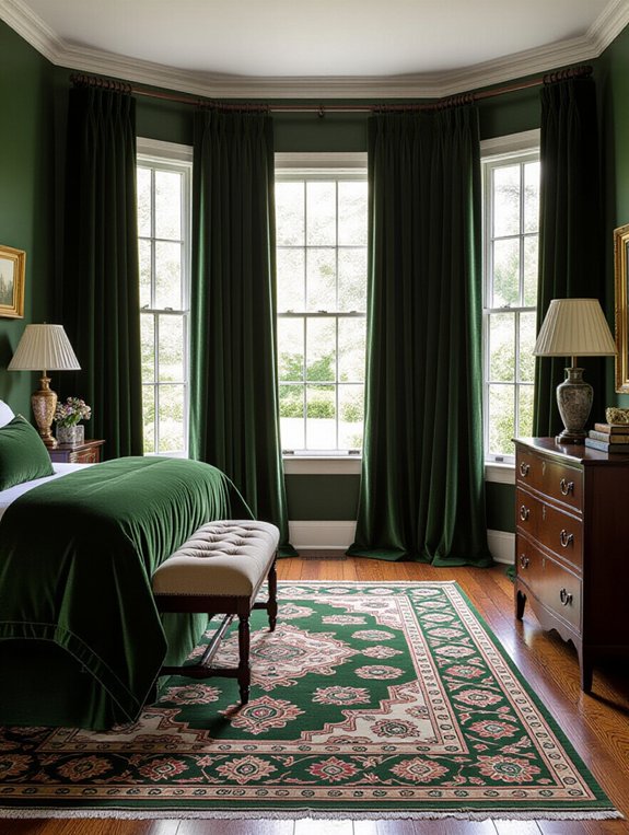 timeless dark green elegance