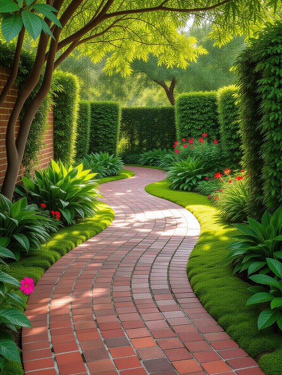 timeless vintage brick walkways