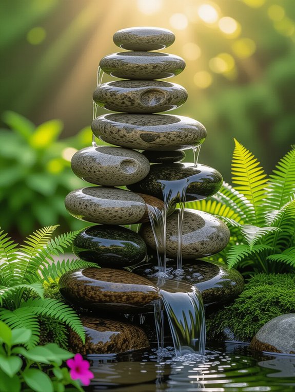 tranquil garden water feature