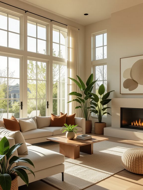 tranquil indoor water feature