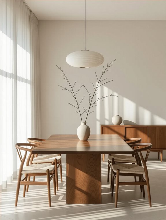 tranquil zen dining simplicity