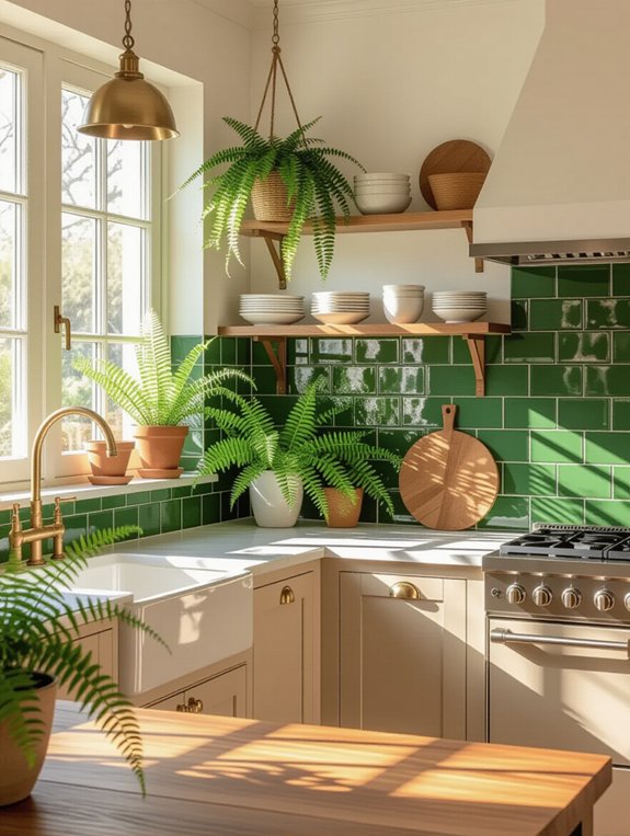 transform kitchen with greenery