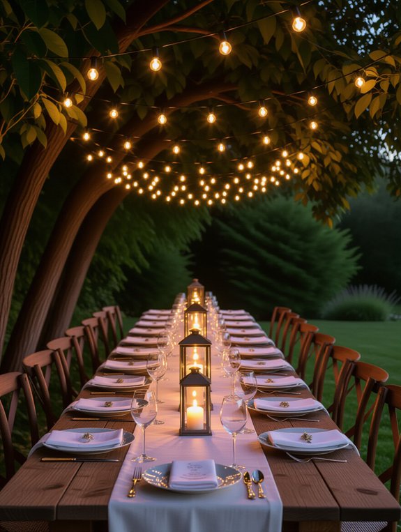twinkling lanterns for ambiance