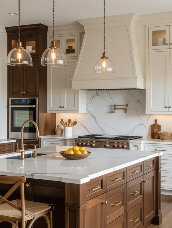 two toned cabinet designs