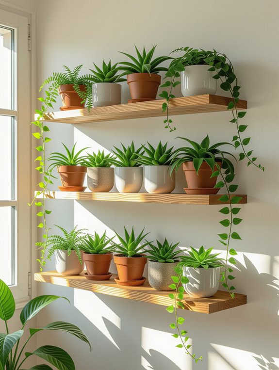 unique botanical display shelving