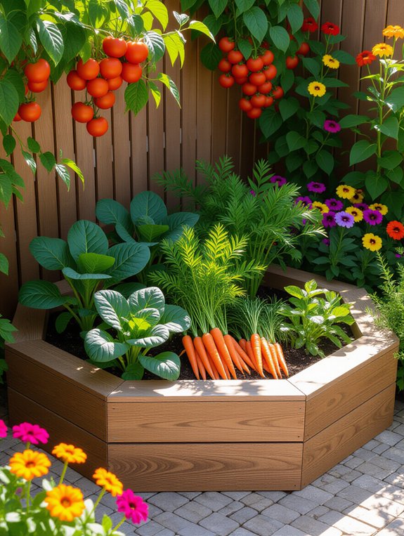 unique hexagonal garden design