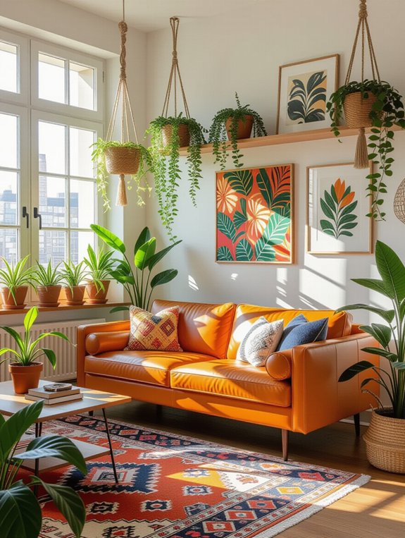 urban jungle living room