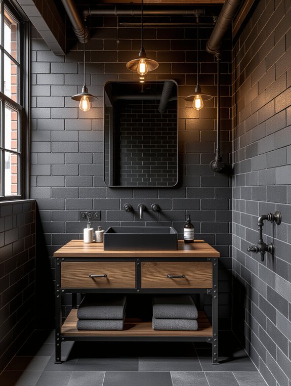 urban loft bathroom design