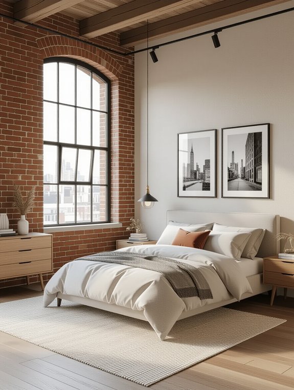 urban loft bedroom design