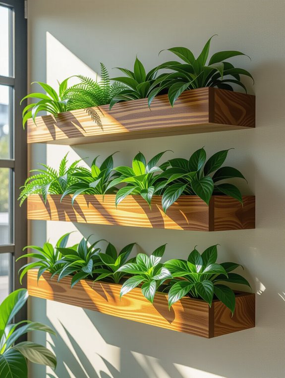 vertical garden shelf ideas