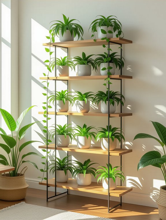 vertical plant display elegance