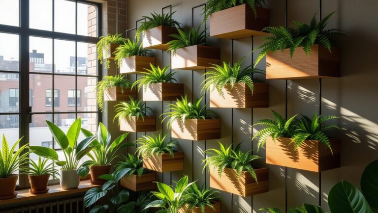 vertical plant shelf designs