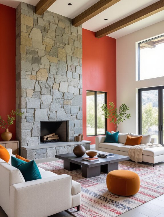 vibrant accent wall ideas