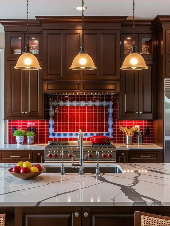 vibrant backsplashes enhance kitchens