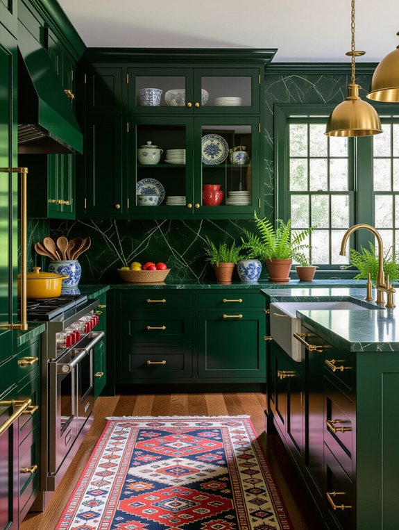 vibrant bohemian kitchen decor