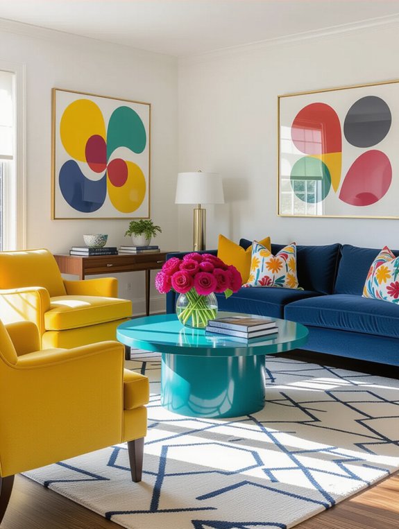vibrant coffee table designs