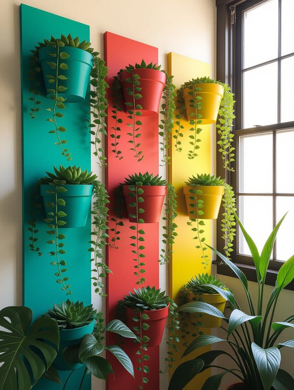 vibrant colorful plant displays