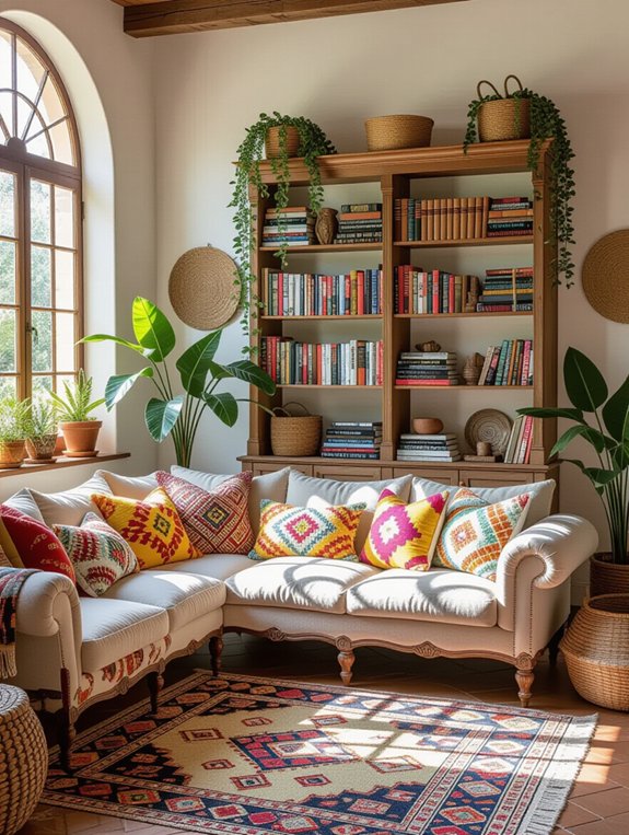 vibrant cozy eclectic decor