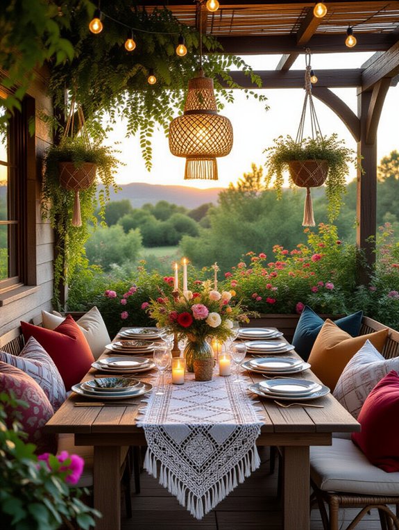 vibrant eclectic outdoor oasis