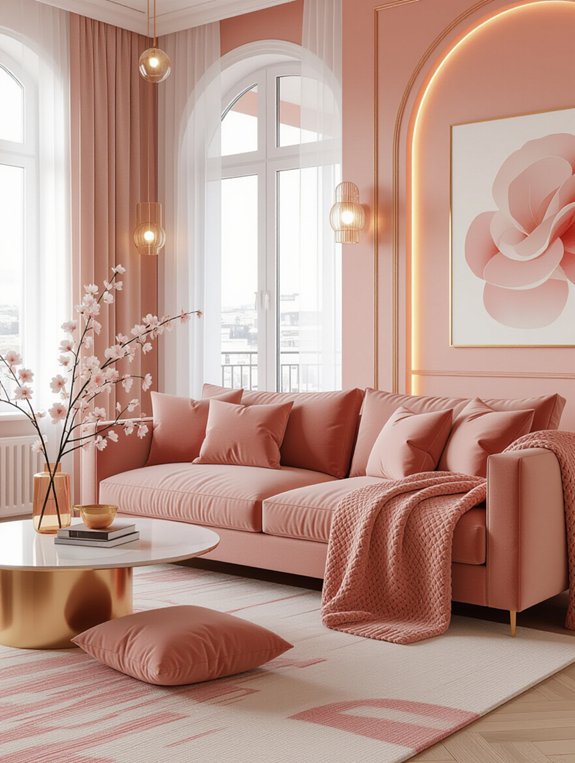 vibrant pink coral lighting