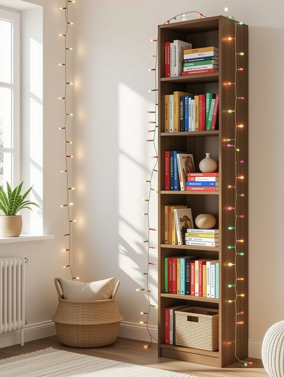 vibrant string lights decor