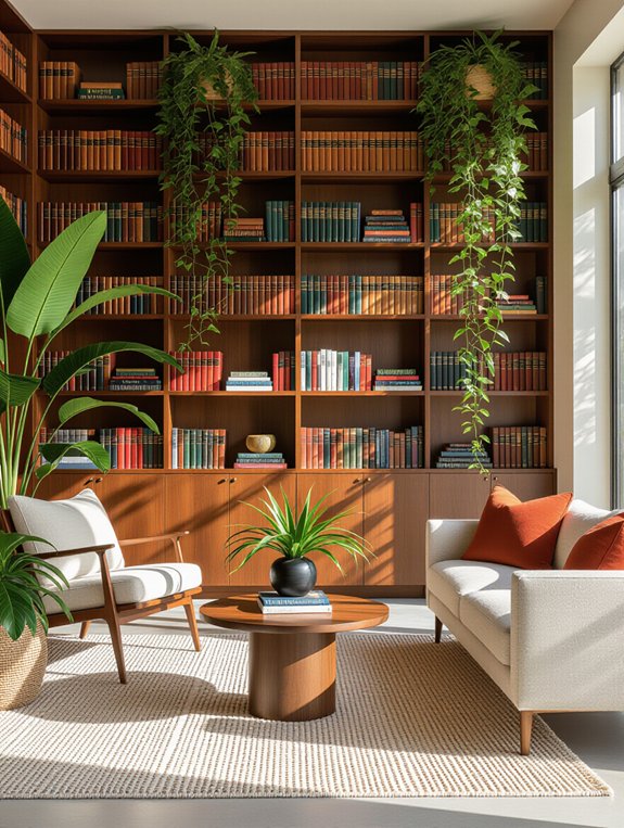 vintage books tropical plants