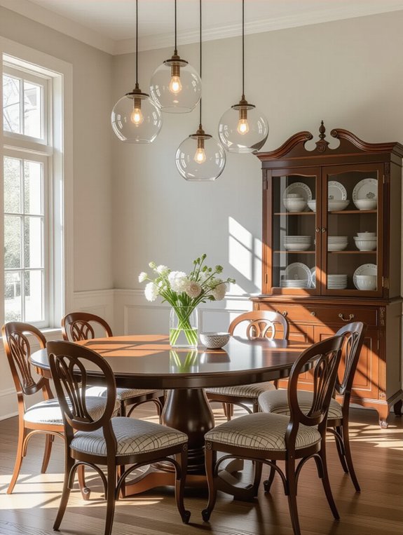 vintage charm in dining