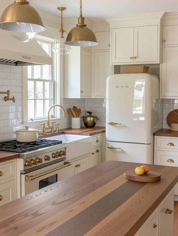 vintage charm with dark wood