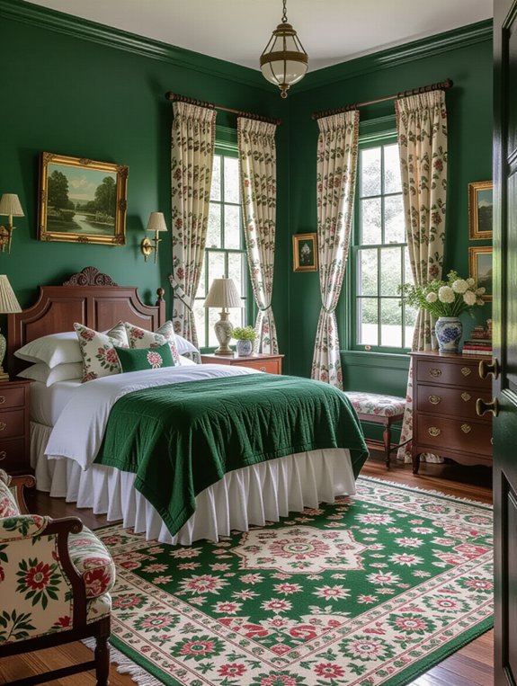 vintage floral bedroom decor