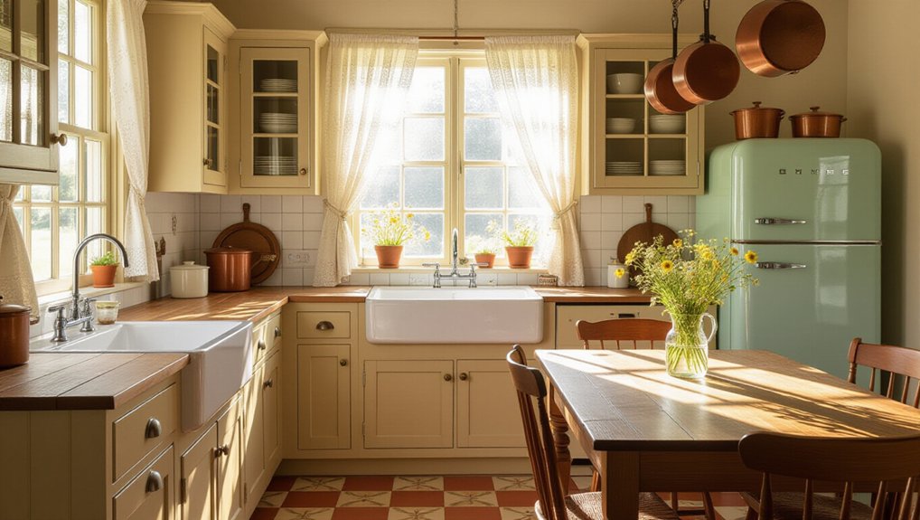 vintage kitchen lace curtains