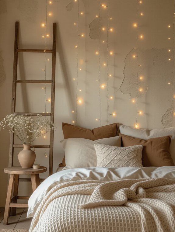 vintage ladder as decor