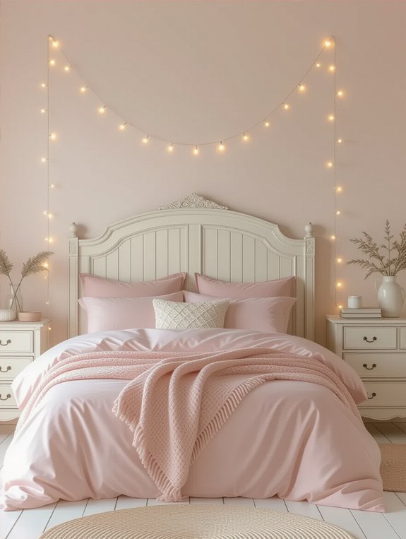 vintage pink furniture accents