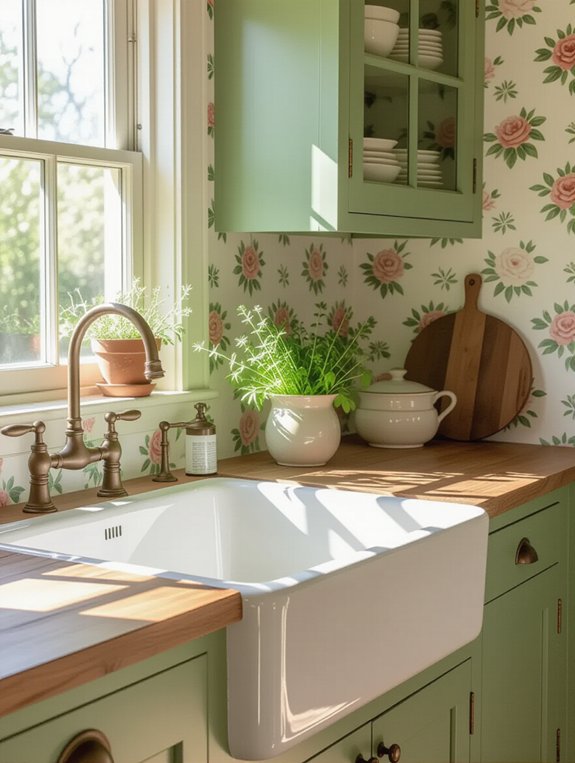 vintage sink with charm