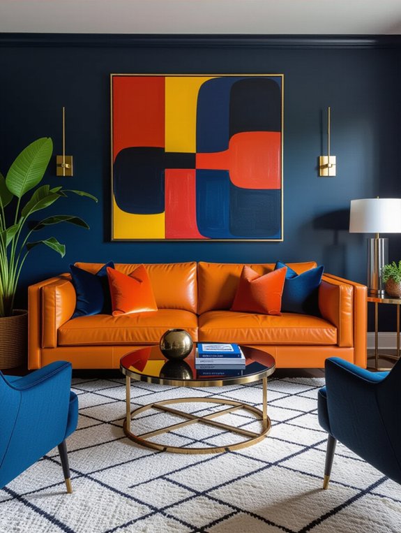warm contemporary living room