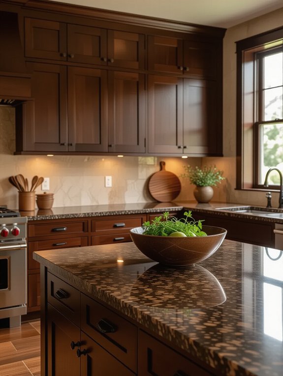 warm earthy kitchen design
