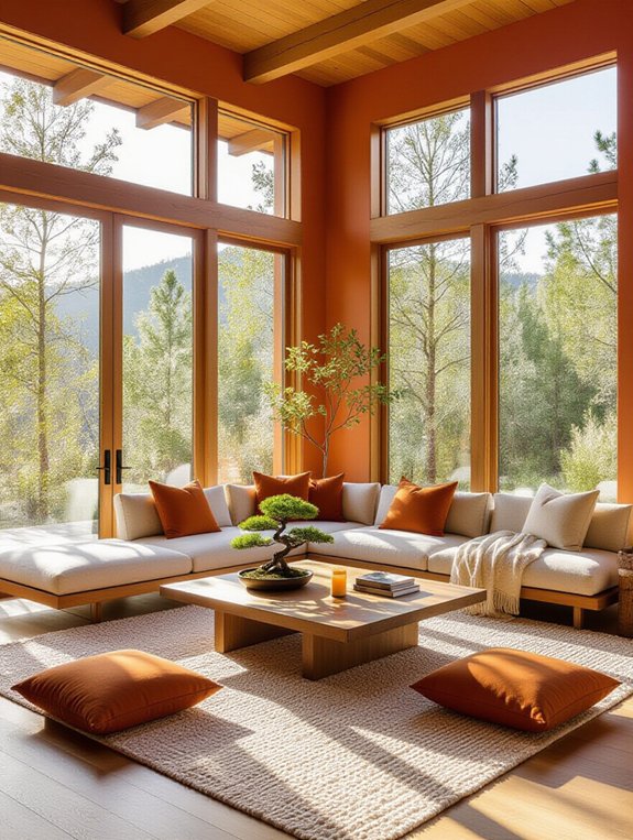 warm light natural tranquility