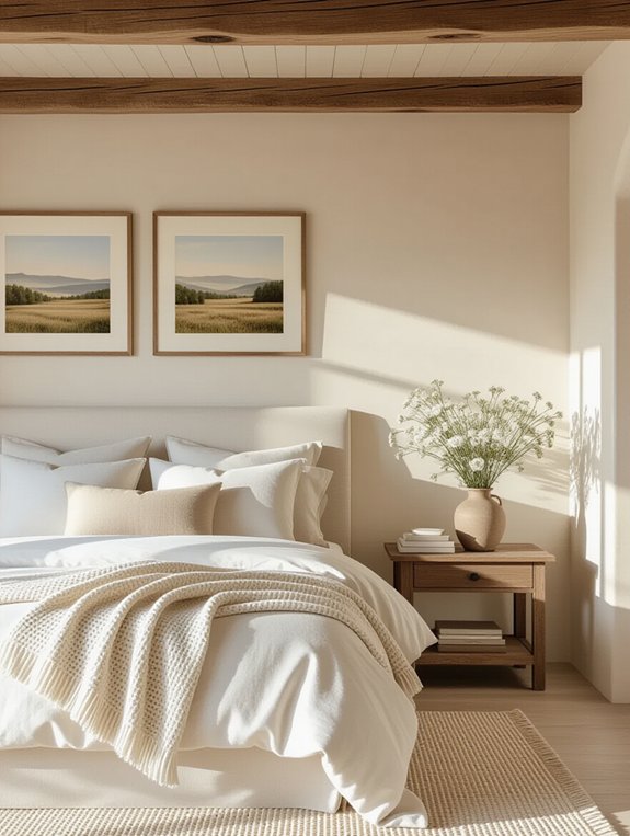 warm rustic bedroom retreat