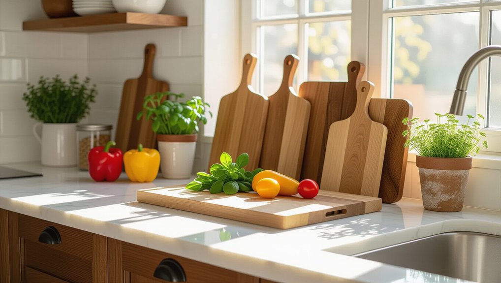 wooden boards for organization