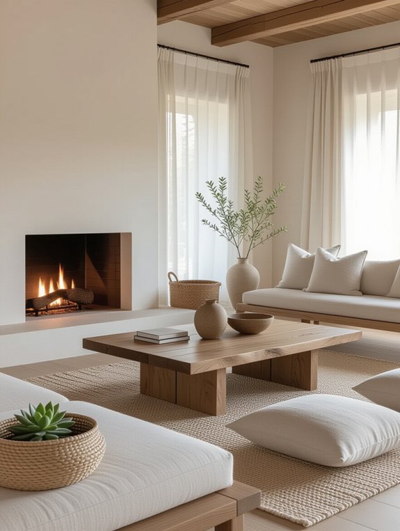 zen minimalist living room