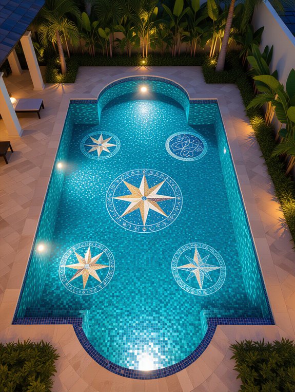 zodiac themed pool design