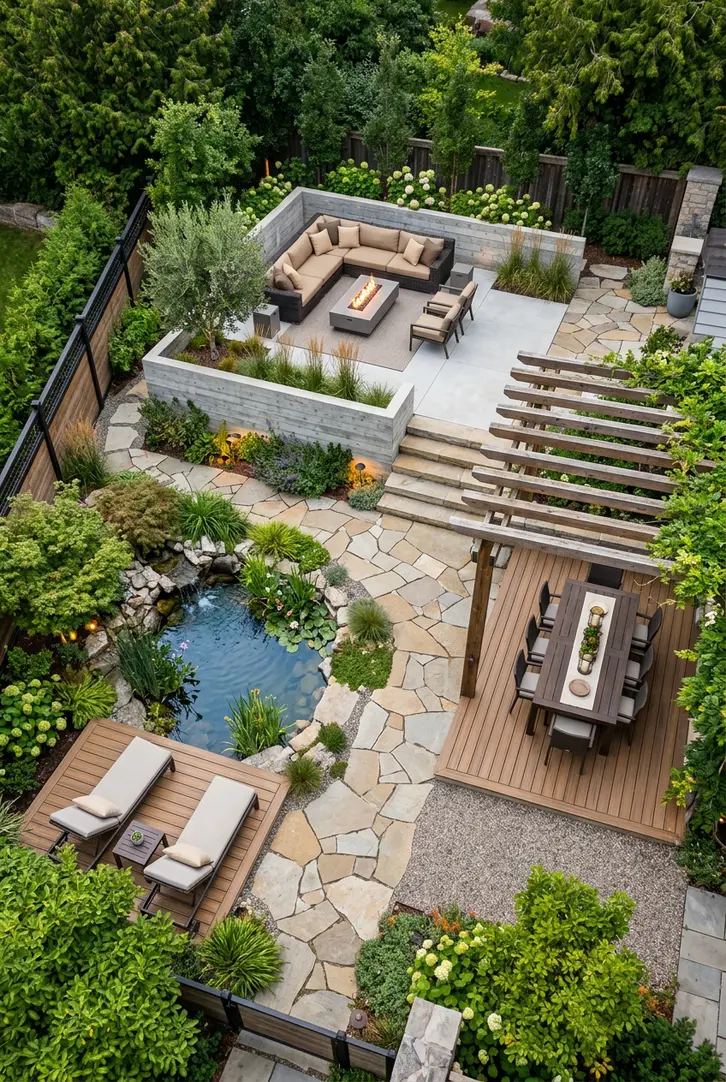 Establish Distinct Outdoor Rooms