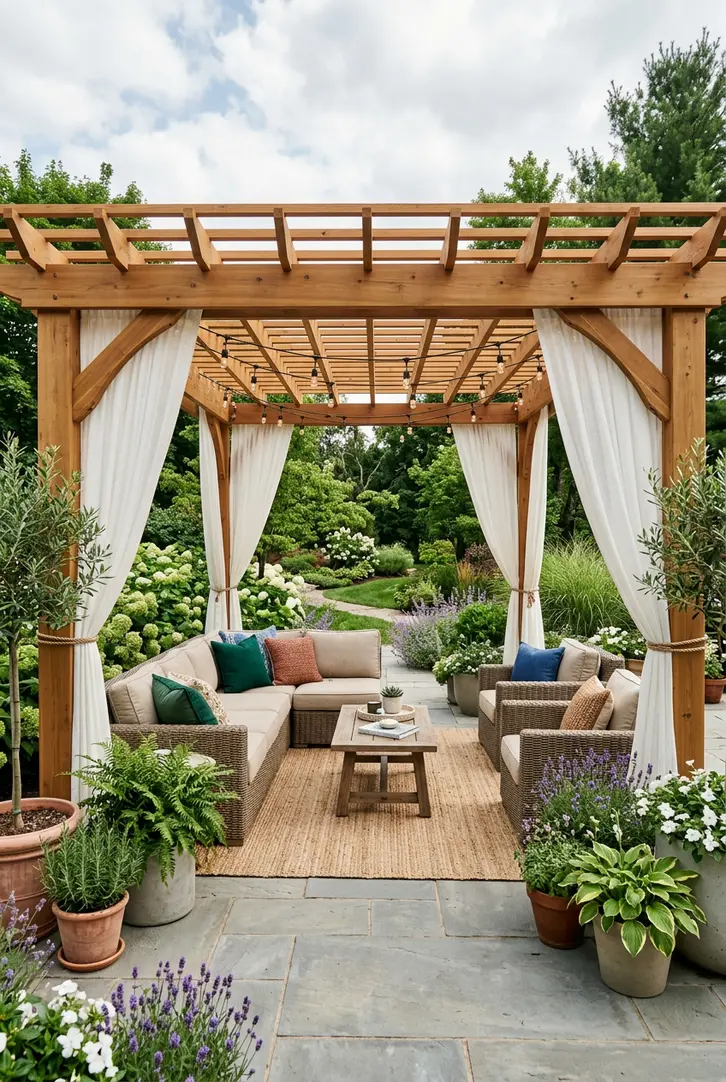 Pergola Covered Entertainment Areas