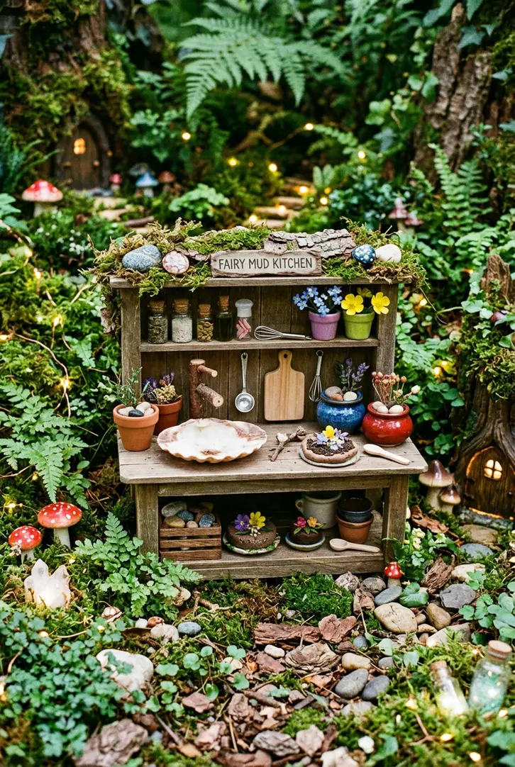Themed Fairy Garden Kitchen