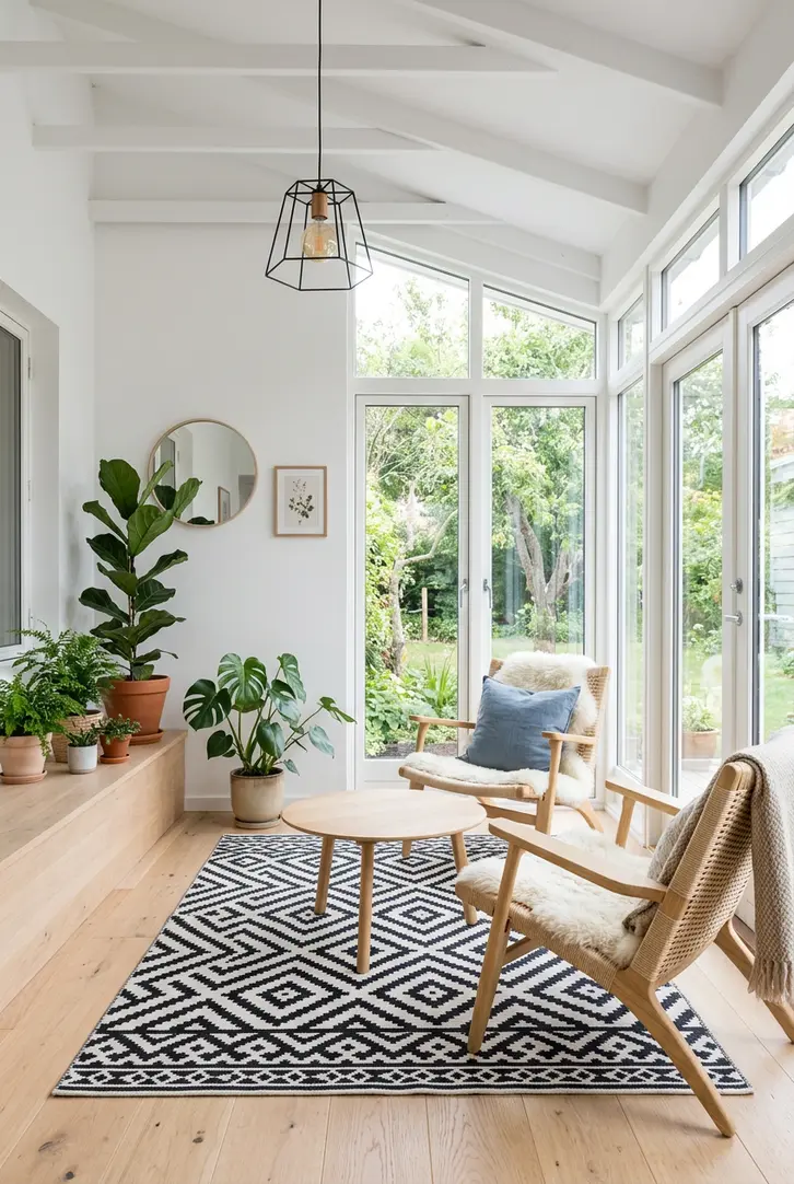 Scandinavian Simplicity Sunroom