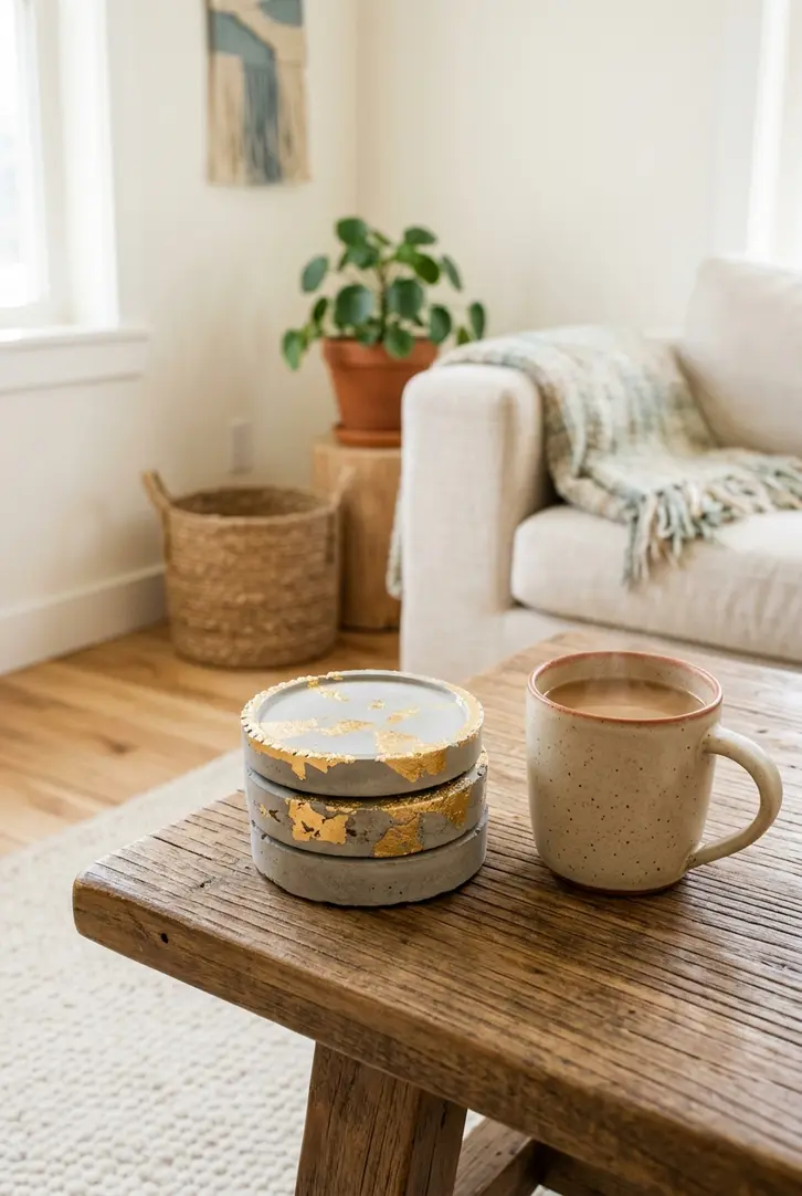 DIY Concrete Coasters