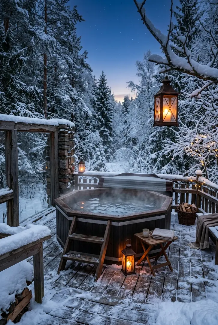 Indulging in Hot Tub Relaxation