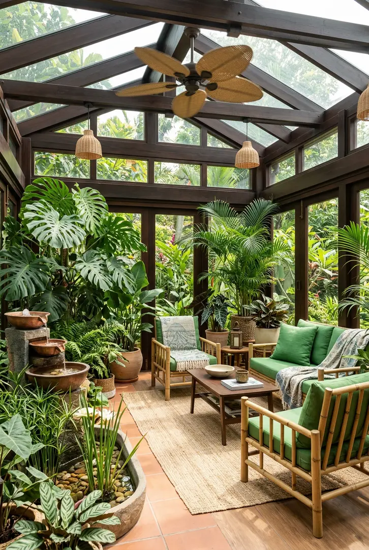 Tropical Oasis Sunroom