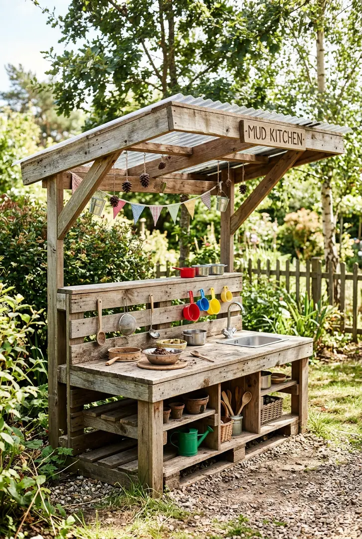 Sheltered Canopy Mud Kitchen