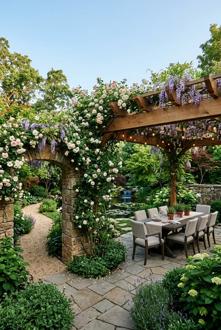 Incorporate Pergolas and Arbors